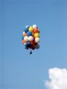 Lawrence Biggins in His Lawn-chair Balloon